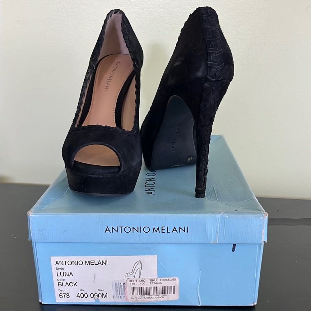 Antonio Melani Luna Black Women's Heels
